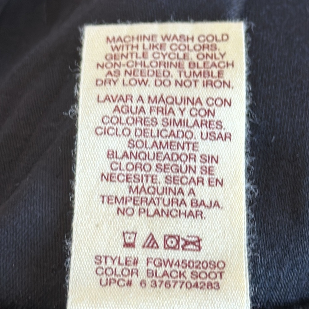 Faded Glory black semi-sheer peasant blouse, size 1X (16W) - Picture 6 of 6